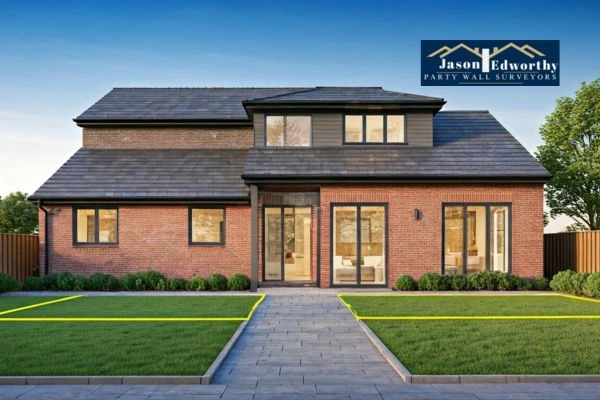 Home extension focusing on boundary line Heysham